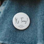 Einfache, moderne, neutrale Babydusche Es sind zwe Button