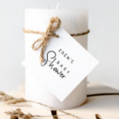 Einfache moderne, neutrale Babydusche Geschenkanhänger