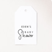 Einfache moderne neutrale Babydusche-Liebesmarken Geschenkanhänger