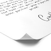 Einfache moderne neutrale Babydusche Schnuller-Jag Poster (Ecke)