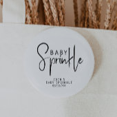 Einfache, moderne, neutrale Babysprinkle Button