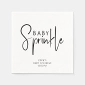 Einfache moderne, neutrale Babysprinkle Napkins Serviette (Vorderseite)