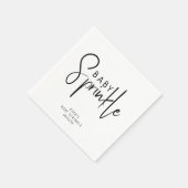 Einfache moderne, neutrale Babysprinkle Napkins Serviette (Ecke)