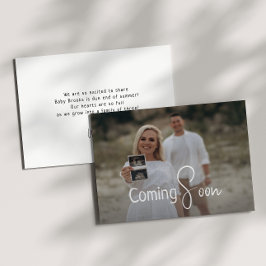 Einfache, moderne, neutrale, bald erwachende Schwa Ankündigung