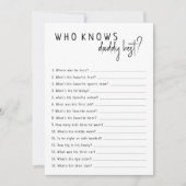 Einfache moderne Neutrale, die Daddy Best Card ken Einladung (Vorderseite)