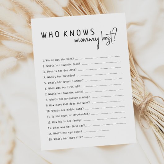 Einfache, moderne Neutrale, die Mama Best Card ken Einladung