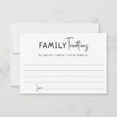 Einfache moderne, neutrale Familienkarte Dankeskarte (Vorderseite)