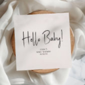 Einfache, moderne, neutrale Hallo-Kinderdusche Nap Serviette