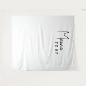 Einfache moderne neutrale Mama als Duschvorhang Wandteppich (Vorderseite (Horizontal))