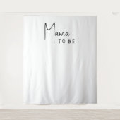 Einfache moderne neutrale Mama als Duschvorhang Wandteppich (Vorderseite)