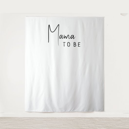 Einfache moderne neutrale Mama als Duschvorhang Wandteppich (Vorderseite)