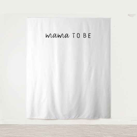 Einfache moderne neutrale Mama als Hintergrund Wandteppich (Vorderseite)