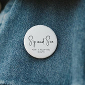 Einfache, moderne, neutrale Sip-and-See Button