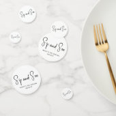 Einfache, moderne, neutrale Sip-and-See Konfetti (Gruppe)