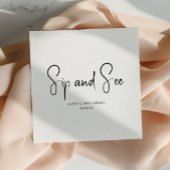 Einfache moderne neutrale Sippe und Napkins Serviette