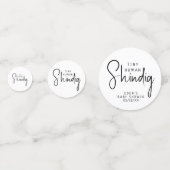 Einfache moderne, neutrale, winzige Menschenleucht Konfetti (Rückseiten)