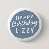 Einfache, moderne, nicht-Foto-Begrüßung Button (Vorderseite)