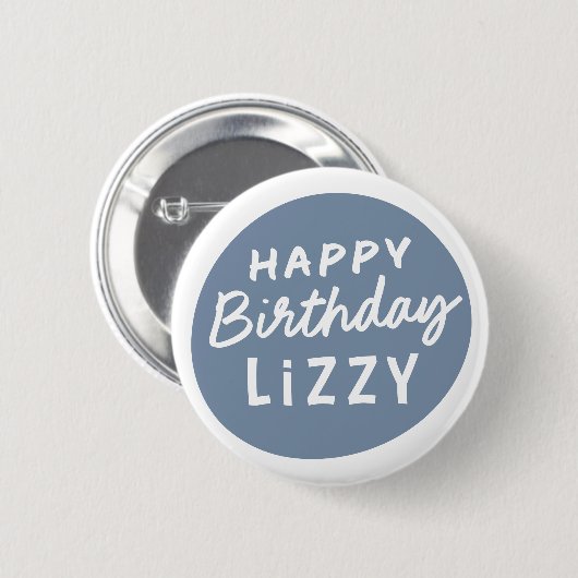 Einfache, moderne, nicht-Foto-Begrüßung Button (Vorne & Hinten)