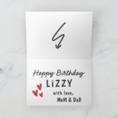 Einfache, moderne, nicht-Foto-Begrüßung Karte (Innenseite)