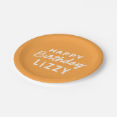 Einfache, moderne, nicht-Foto-Begrüßung Pappteller (Schrägansicht)