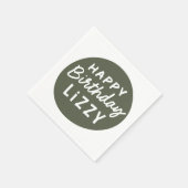 Einfache, moderne, nicht-Foto-Begrüßung Serviette (Ecke)