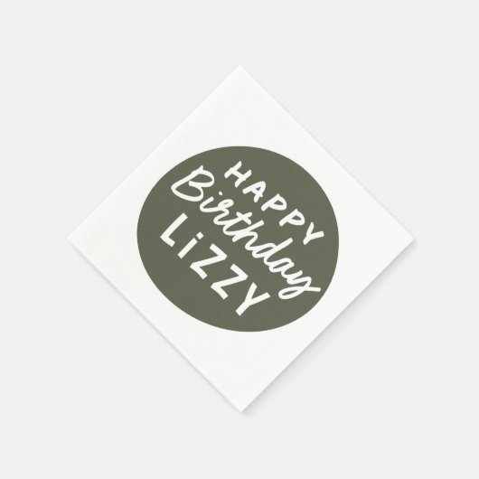 Einfache, moderne, nicht-Foto-Begrüßung Serviette (Ecke)