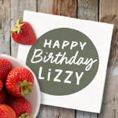 Einfache, moderne, nicht-Foto-Begrüßung Serviette