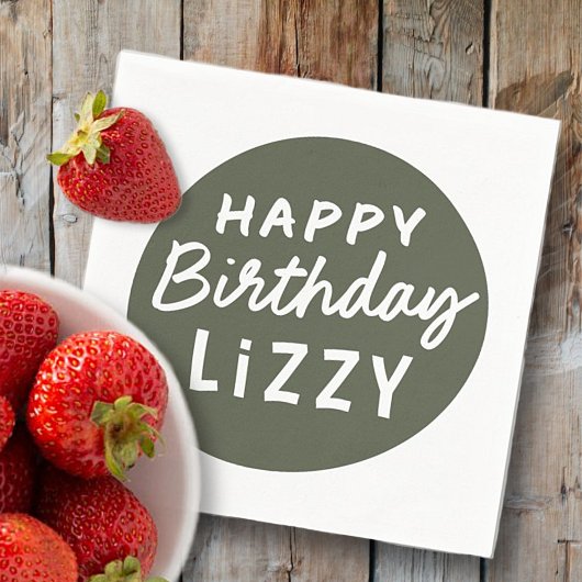 Einfache, moderne, nicht-Foto-Begrüßung Serviette