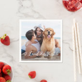 Einfache moderne Niedliche Foto Funny Pet Hund Hoc Serviette (Beispiel)