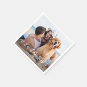 Einfache moderne Niedliche Foto Funny Pet Hund Hoc Serviette (Ecke)