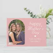 Einfache moderne Niedliche Mama Happy Mothers Day (Stehend Vorderseite)