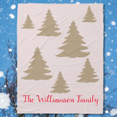 Einfache moderne, niedliche, neutrale Kabinenschri Fleecedecke