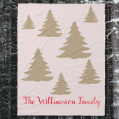 Einfache moderne, niedliche, neutrale Kabinenschri Fleecedecke