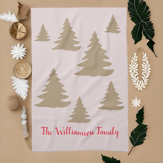 Einfache moderne, niedliche, neutrale Kabinenschri Geschirrtuch