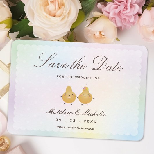 Einfache moderne Niedliche perfekte Piss-Pfennig-H Save The Date