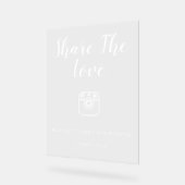 Einfache moderne Niedliche Social Media Sharing Si Acrylschild (Winkel)