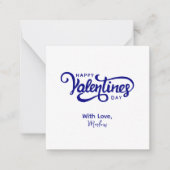 Einfache moderne Niedliche Valentine Mitteilungskarte (Vorderseite)