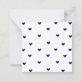 Einfache moderne Niedliche Valentine Mitteilungskarte (Rückseite)