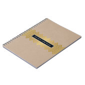 Einfache moderne, niedliche, Zickzack Ausführung m Notizblock (Linke Seite)