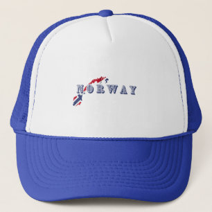 Einfache moderne norwegische Buchstabenflagge Souv Truckerkappe