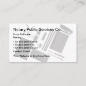 Einfache moderne notarielle Visitenkarte (Vorderseite)