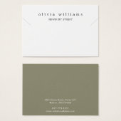 Einfache, moderne Notebook-Karte (Vorne & Hinten)