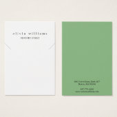 Einfache, moderne Notebook-Karte (Vorne & Hinten)