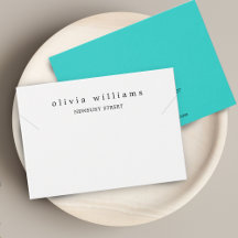 Einfache, moderne Notebook-Karte