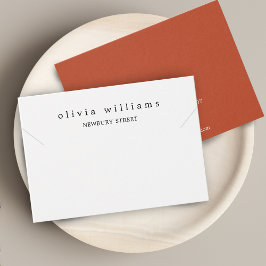 Einfache, moderne Notebook-Karte