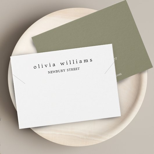 Einfache, moderne Notebook-Karte