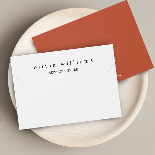 Einfache, moderne Notebook-Karte