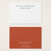 Einfache, moderne Notebook-Karte (Vorne & Hinten)