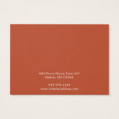 Einfache, moderne Notebook-Karte (Rückseite)