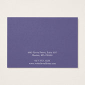 Einfache, moderne Notebook-Karte (Rückseite)